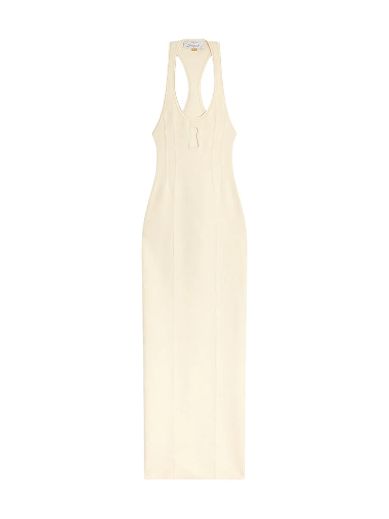Schiaparelli-Knitted-Keyhole-Dress45168_nobg Schiaparelli Knitted Keyhole Dress Dresses in Schiaparelli Authentic Luxury Fashion at Luxury Shoes