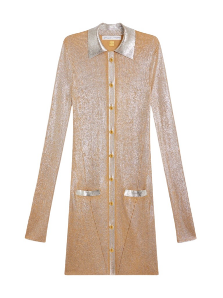 Schiaparelli Laminated Shirt Cardigan Knitwear in Schiaparelli Authentic Luxury Fashion at Luxury Shoes 