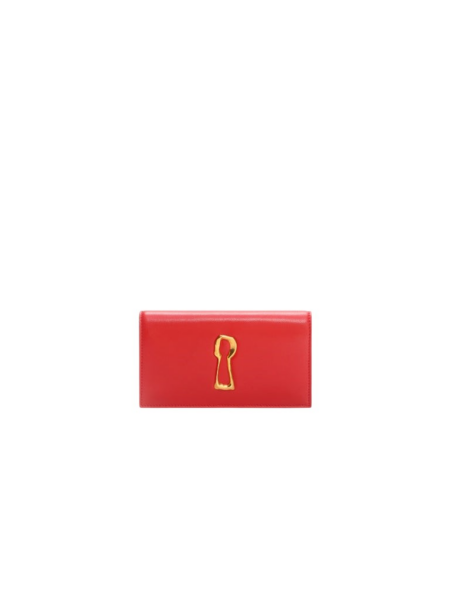 Schiaparelli Leather Keyhole Clutch