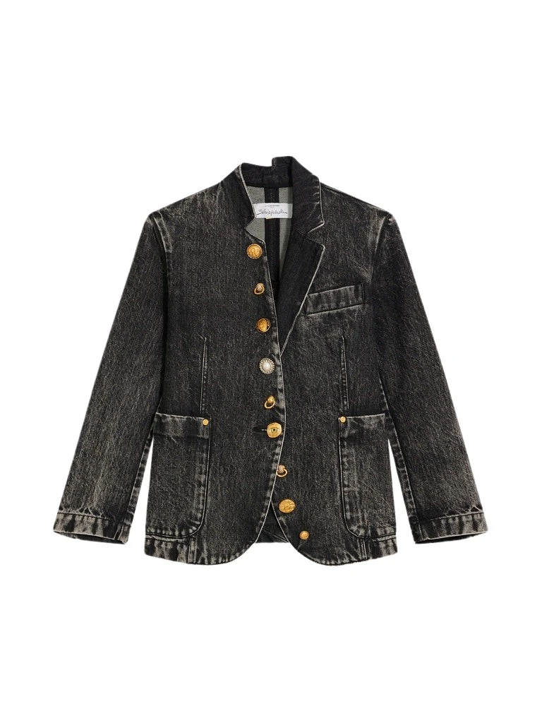 Schiaparelli-Little-Asymmetrical-Jacket-647334_nobg Schiaparelli Little Asymmetrical Jacket Jackets in Schiaparelli Authentic Luxury Fashion at Luxury Shoes