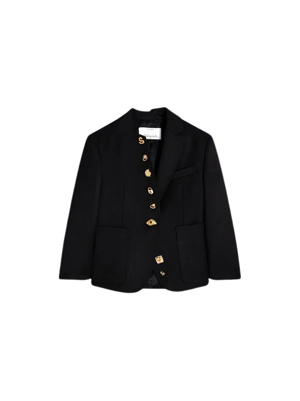 Schiaparelli-Little-Asymmetrical-Jacket-845734_nobg Schiaparelli Little Asymmetrical Jacket Jackets in Schiaparelli Authentic Luxury Fashion at Luxury Shoes
