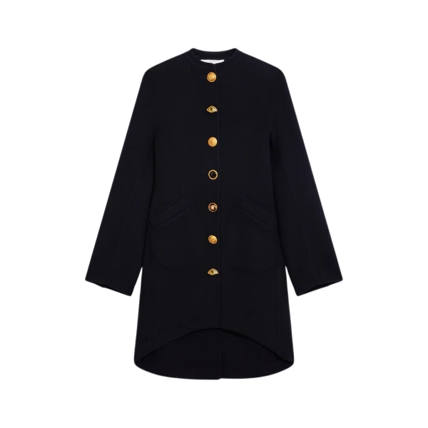 Schiaparelli Mandarin Collar Coat Coats in Schiaparelli Authentic Luxury Fashion at Luxury Shoes 