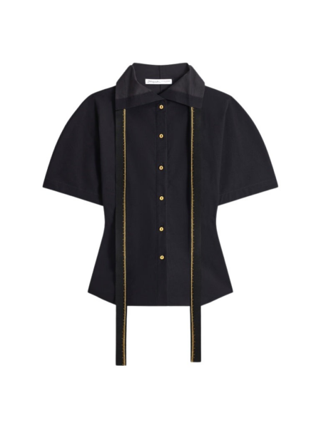 Schiaparelli Measuring Tape Lavallière Blouse Tops in Schiaparelli Authentic Luxury Fashion at Luxury Shoes 