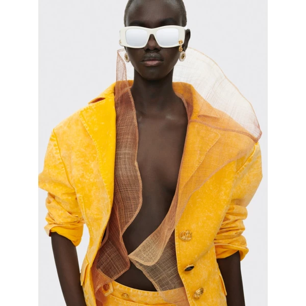 Schiaparelli Oversized Measuring Tape Jacket Jackets in Schiaparelli Authentic Luxury Fashion at Luxury Shoes 