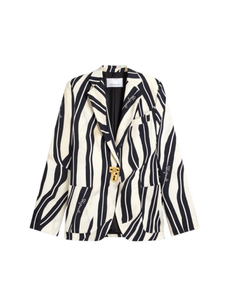 Schiaparelli Paintrbush Padlock Blazer Jacket Jackets in Schiaparelli Authentic Luxury Fashion at Luxury Shoes 