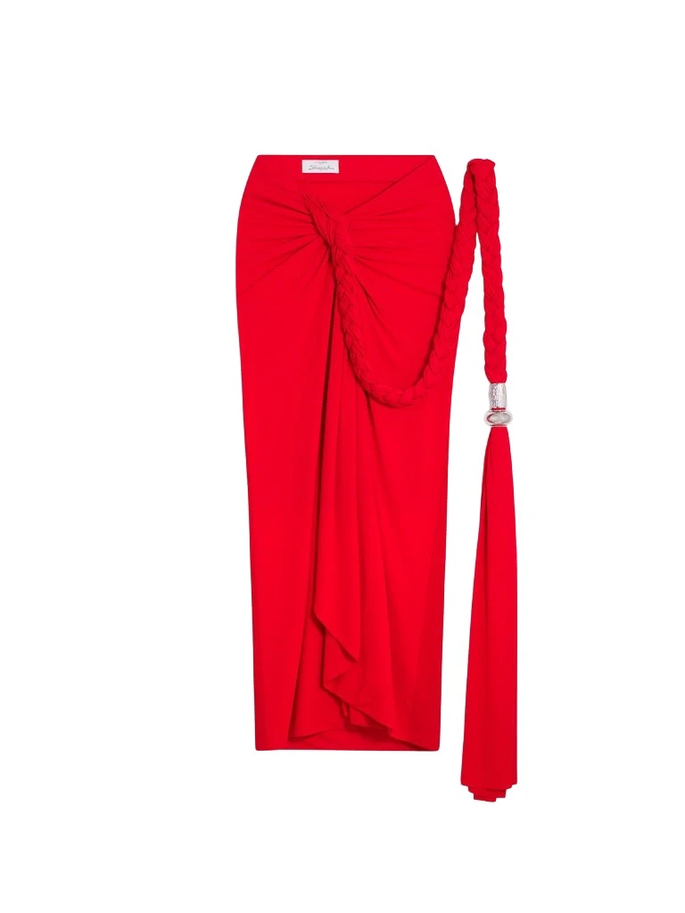 Schiaparelli-Pareo-Braid-Skirt39386_nobg Schiaparelli Pareo Braid Skirt Skirts in Schiaparelli Authentic Luxury Fashion at Luxury Shoes