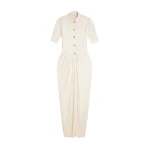Schiaparelli-Pareo-Shirt-Dress58017_nobg Schiaparelli Pareo Shirt Dress Dresses in Schiaparelli Authentic Luxury Fashion at Luxury Shoes