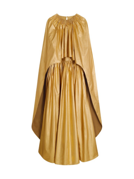 Schiaparelli Ruched Cape Dress Dresses in Schiaparelli Authentic Luxury Fashion at Luxury Shoes 