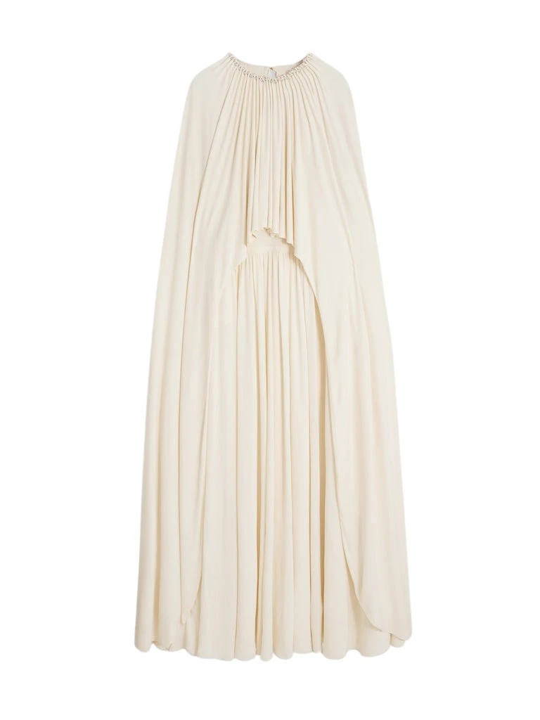Schiaparelli-Ruched-Cape-Dress74365_nobg Schiaparelli Ruched Cape Dress Dresses in Schiaparelli Authentic Luxury Fashion at Luxury Shoes