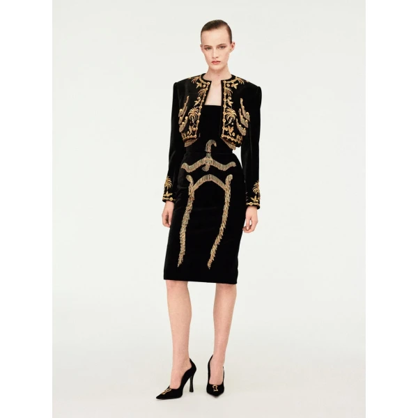 Schiaparelli Skeleton Bustier Dress Dresses in Schiaparelli Authentic Luxury Fashion at Luxury Shoes 