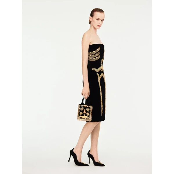 Schiaparelli Skeleton Bustier Dress Dresses in Schiaparelli Authentic Luxury Fashion at Luxury Shoes 