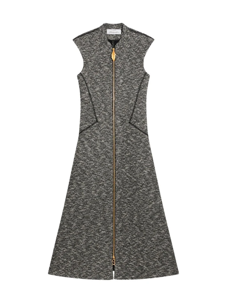 Schiaparelli-Sleeveless-Zip-Up-Dress61145_nobg Schiaparelli Sleeveless Zip-Up Dress Dresses in Schiaparelli Authentic Luxury Fashion at Luxury Shoes