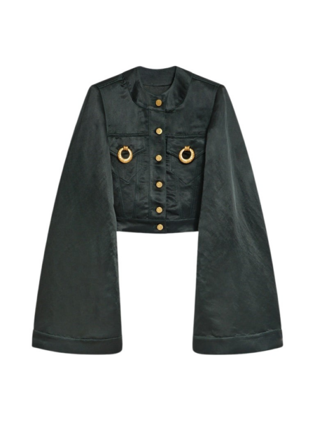 Schiaparelli Square-Shouldered Collareless Jacket Jackets in Schiaparelli Authentic Luxury Fashion at Luxury Shoes 