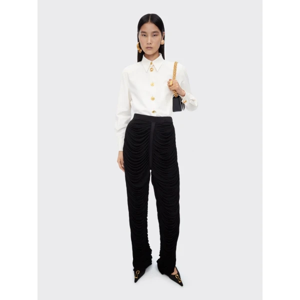 Schiaparelli Straight Bijoux Buttons Shirt Tops in Schiaparelli Authentic Luxury Fashion at Luxury Shoes 