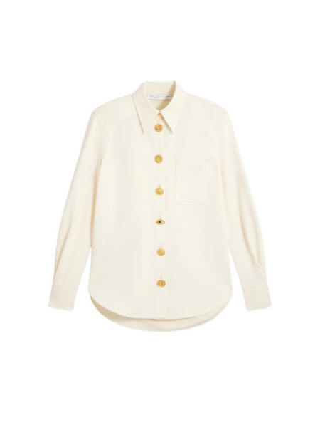 Schiaparelli Straight Bijoux Buttons Shirt Tops in Schiaparelli Authentic Luxury Fashion at Luxury Shoes 