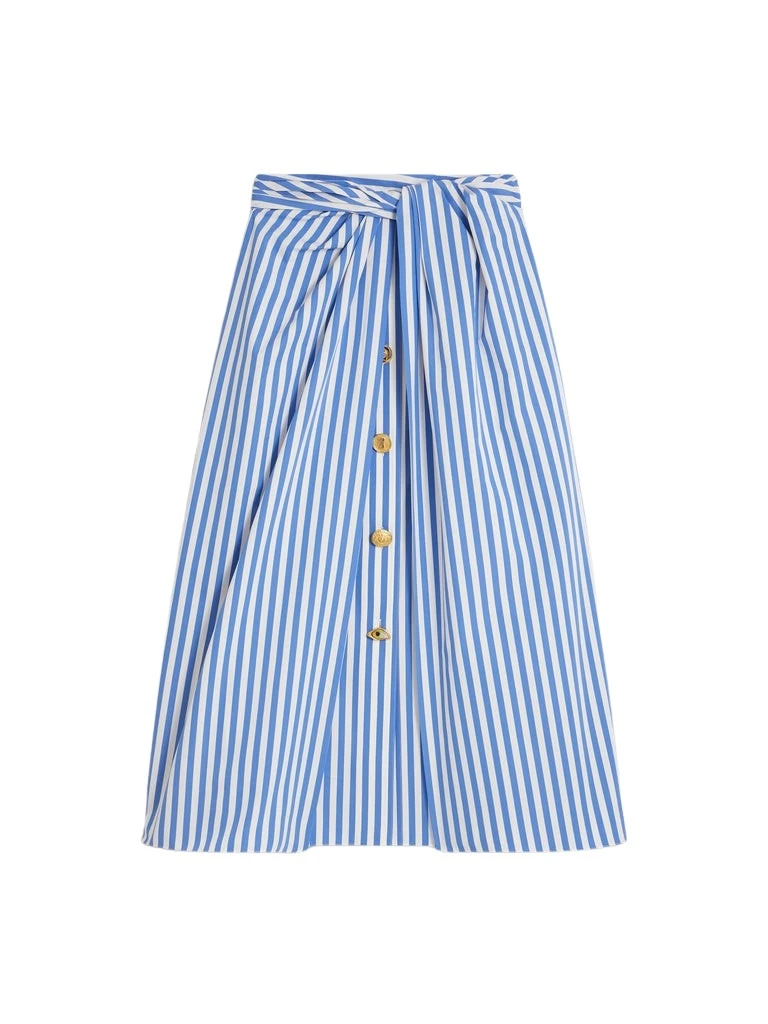 Schiaparelli-Striped-Poplin-Skirt24444_nobg Schiaparelli Striped Poplin Skirt Skirts in Schiaparelli Authentic Luxury Fashion at Luxury Shoes