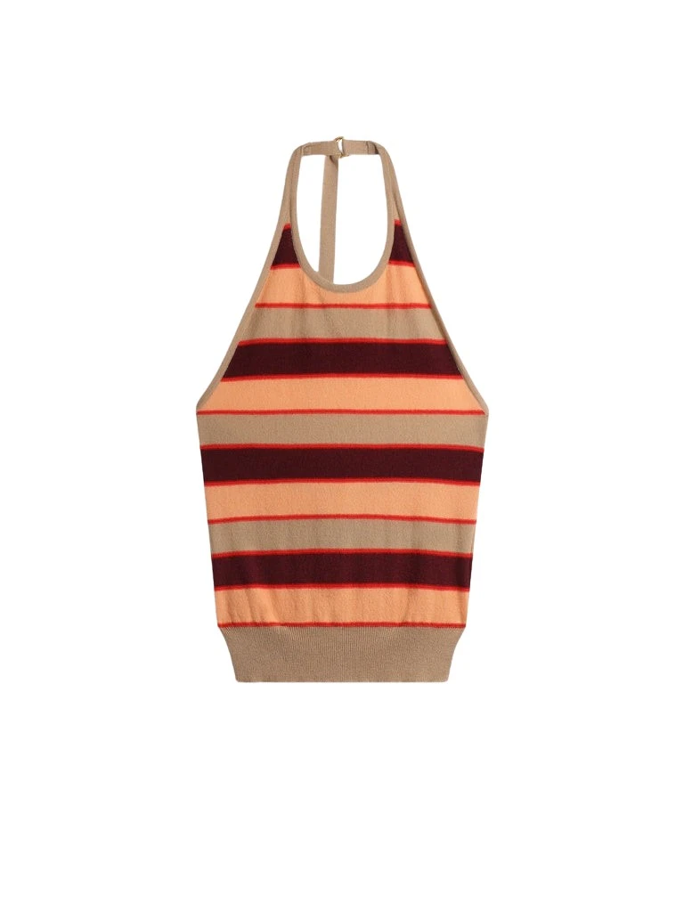 Schiaparelli-Striped-Tank-Top96477_nobg Schiaparelli Striped Tank Top Tops in Schiaparelli Authentic Luxury Fashion at Luxury Shoes