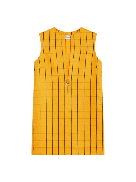Schiaparelli Textured Linen Sleeveless Dress Dresses in Schiaparelli Authentic Luxury Fashion at Luxury Shoes 