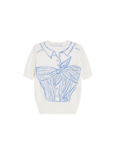 Schiaparelli Trompe L'Oeil Knotted Top Jumper Tops in Schiaparelli Authentic Luxury Fashion at Luxury Shoes 