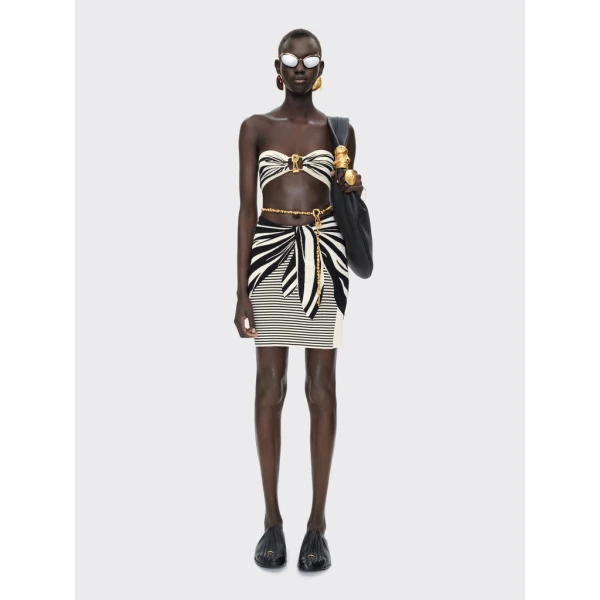 Schiaparelli Trompe L'Oeil Pareo Skirt Skirts in Schiaparelli Authentic Luxury Fashion at Luxury Shoes 