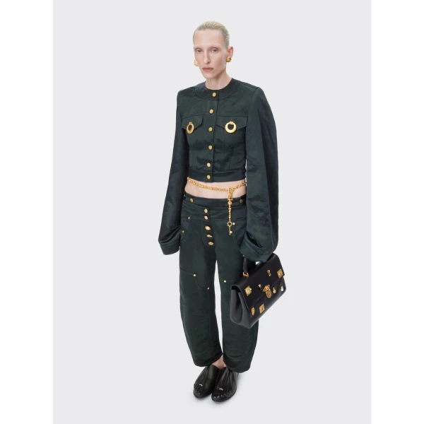 Schiaparelli Viscose And Linen Cowboy Pants Pants in Schiaparelli Authentic Luxury Fashion at Luxury Shoes 