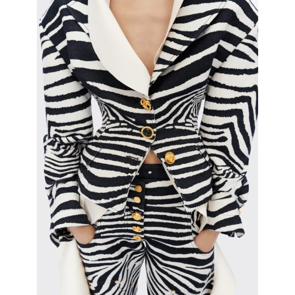 Schiaparelli Zebra Cowboy Pants Pants in Schiaparelli Authentic Luxury Fashion at Luxury Shoes 