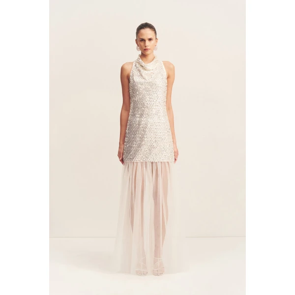 Shona Joy Halo Sheer Maxi Skirt - Shona Joy Skirts - Australian Designer Fashion at Luxury Shoes 