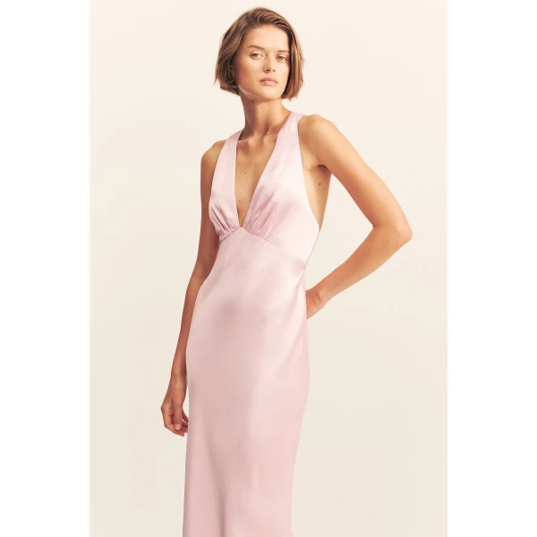 Shona Joy La Lune Plunged Cross Back Maxi Dress - Shona Joy Dresses - Australian Designer Fashion at Luxury Shoes 