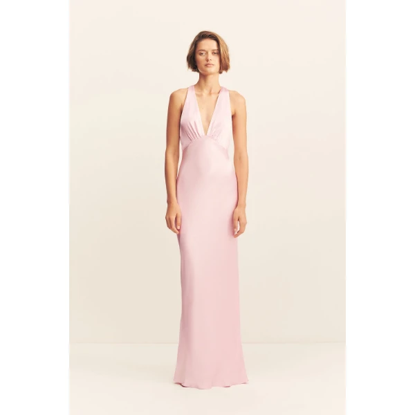 Shona Joy La Lune Plunged Cross Back Maxi Dress - Shona Joy Dresses - Australian Designer Fashion at Luxury Shoes 