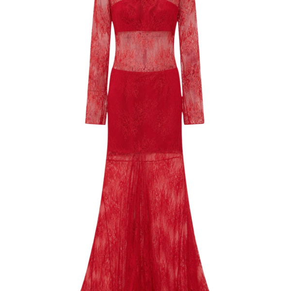 Shona Joy Labyrinth Lace High Neck Maxi Dress - Shona Joy Dresses - Australian Designer Fashion at Luxury Shoes 