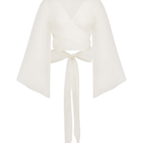 Shona Joy Lia Silk Wrap Top - Shona Joy Tops - Australian Designer Fashion at Luxury Shoes 