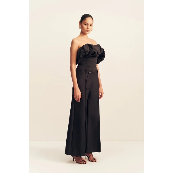 Shona Joy Otis Wide Leg Belted Pant - Shona Joy Pants - Australian Designer Fashion at Luxury Shoes 
