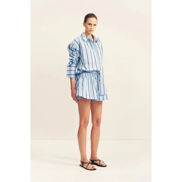 Shona Joy Saxon Oversized Shirt - Shona Joy Tops - Australian Designer Fashion at Luxury Shoes 