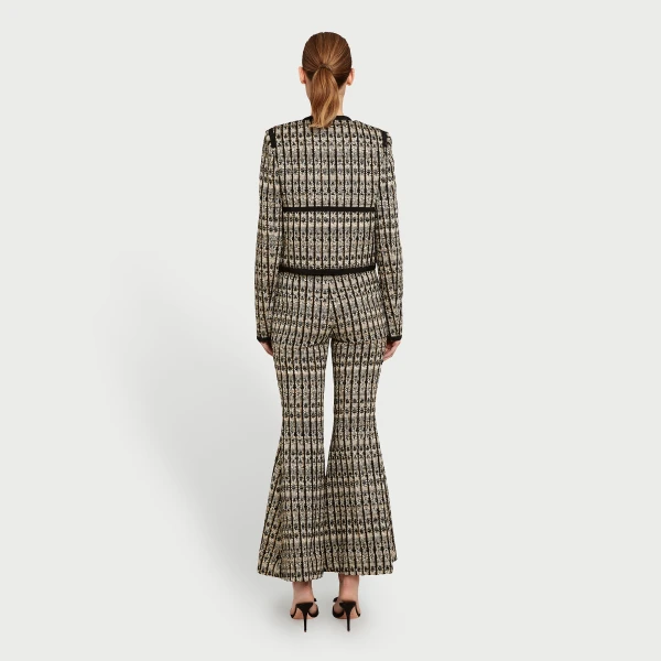 Giambattista Valli Short Optical Bouclé Jacket - Giambattista Valli Jackets - Romantic Couture - Shop at Luxury Shoes 