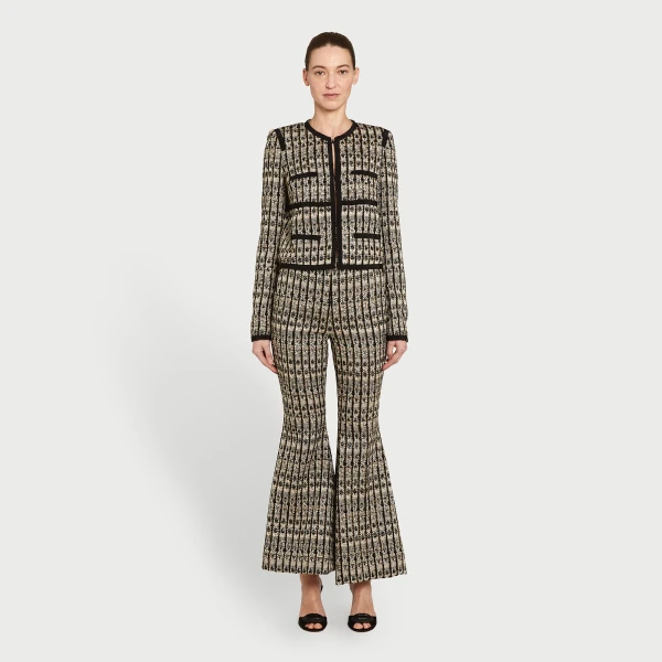 Giambattista Valli Short Optical Bouclé Jacket - Giambattista Valli Jackets - Romantic Couture - Shop at Luxury Shoes 