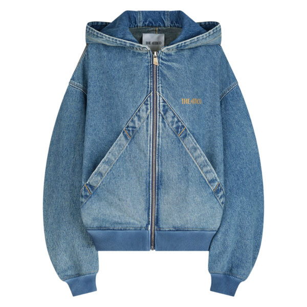 The Attico Sky Blue Bomber - The Attico Jackets - Designed by Gilda Ambrosio & Giorgia Tordini - Shop at Luxury Shoes 