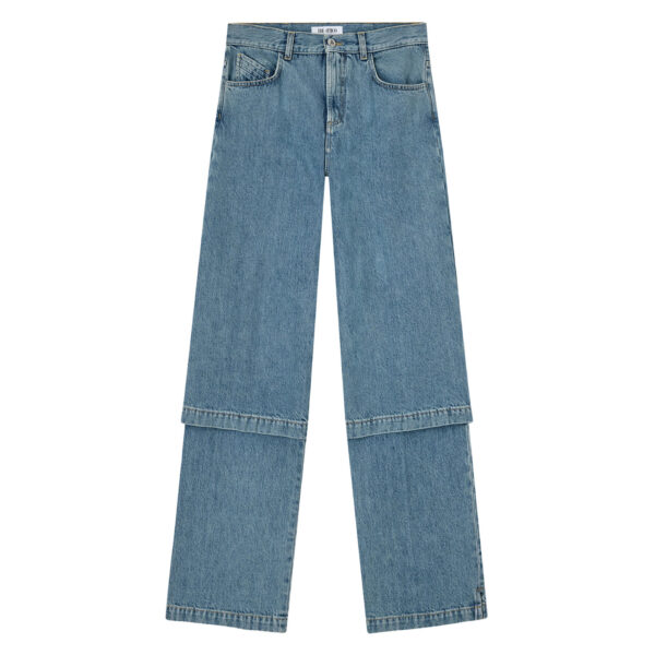 The Attico Sky Blue Long Pant - The Attico Pants - Designed by Gilda Ambrosio & Giorgia Tordini - Shop at Luxury Shoes 
