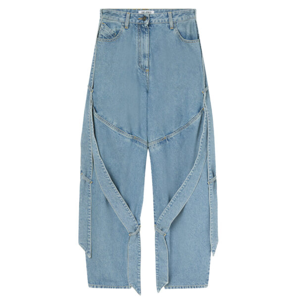 The Attico Sky Blue Long Pant - The Attico Pants - Designed by Gilda Ambrosio & Giorgia Tordini - Shop at Luxury Shoes 