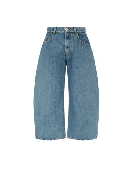 The Attico Sky Blue Long Pant - The Attico Pants - Designed by Gilda Ambrosio & Giorgia Tordini - Shop at Luxury Shoes 
