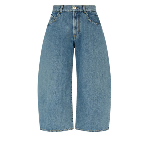 The Attico Sky Blue Long Pant - The Attico Pants - Designed by Gilda Ambrosio & Giorgia Tordini - Shop at Luxury Shoes 