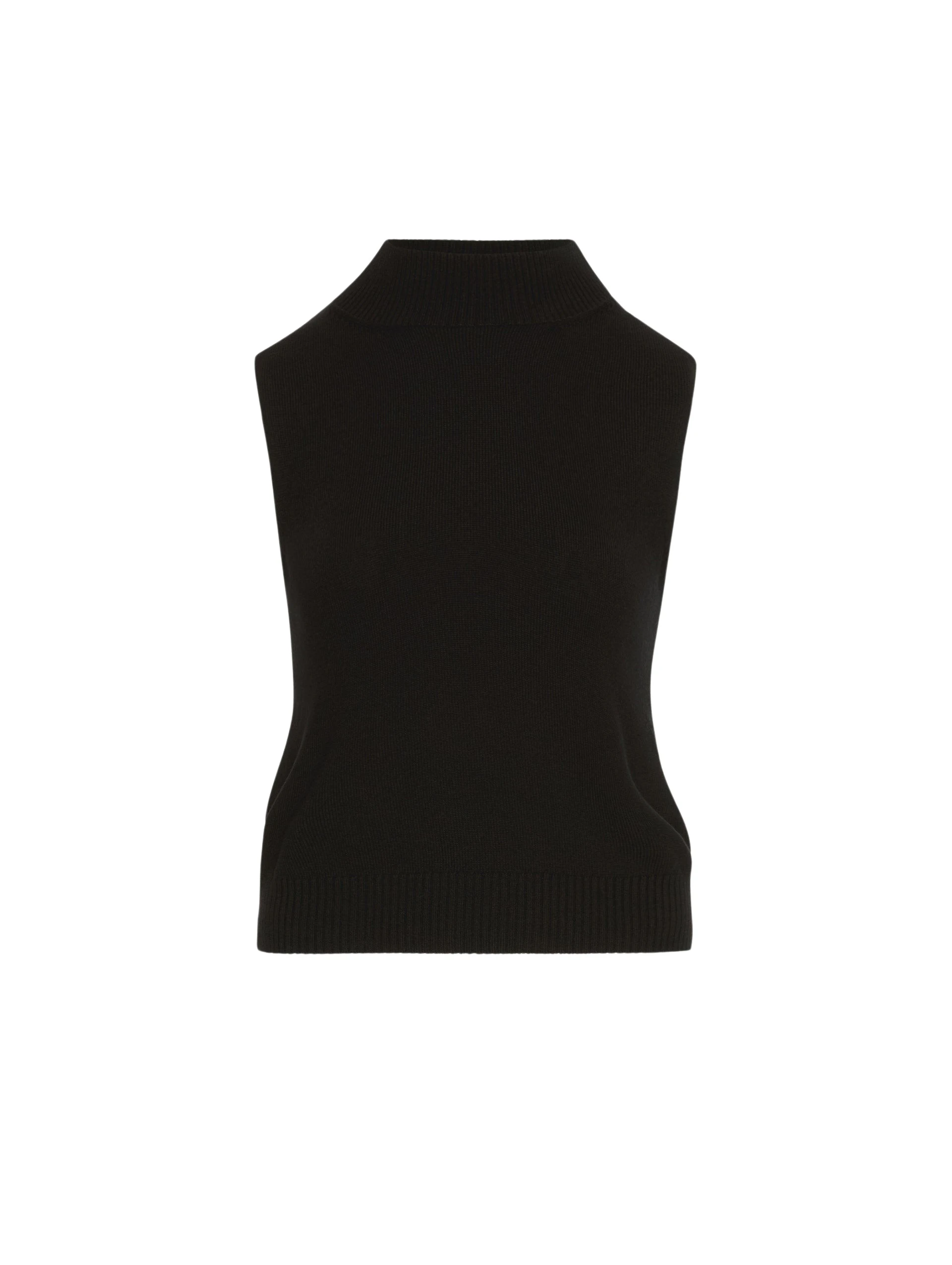 Sleeveless-Mock-Neck-Ribbed-Pullover-Oscar-de-la-Renta-Knitwear95239_nobg Oscar de la Renta Sleeveless Mock Neck Ribbed Pullover - Oscar de la Renta Knitwear - American Couture - Shop at Luxury Shoes