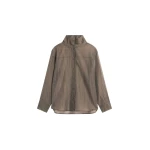 The Frankie Shop Avila Sheer Fluid Shirt - Brown/White Stripe - Oversized Minimalist Tops in Brown - Shop at Luxury Shoes 