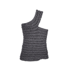 The Frankie Shop Bevza Tisto Top - Dark Grey - Oversized Minimalist Tops in Grey - Shop at Luxury Shoes 