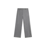 The Frankie Shop Brickell Striped Trousers - Grey/Brown - Oversized Minimalist Pants in Brown - Shop at Luxury Shoes 