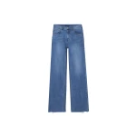 The Frankie Shop Dalston Jeans - Medium Wash - Oversized Minimalist Pants in Blue - Shop at Luxury Shoes 