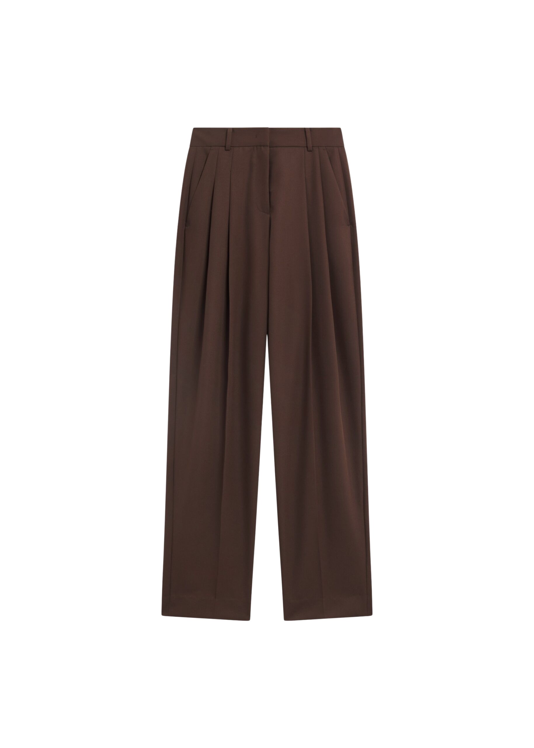 The-Frankie-Shop-Gelso-Pleated-Twill-Trousers-Brown-coveti-9-scaled50599_nobg The Frankie Shop Gelso Pleated Twill Trousers - Brown - Oversized Minimalist Pants in Brown - Shop at Luxury Shoes
