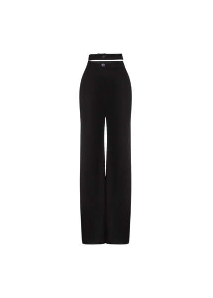 The Frankie Shop Gudu Trousers #03 - Black - Oversized Minimalist Pants in Black - Shop at Luxury Shoes 