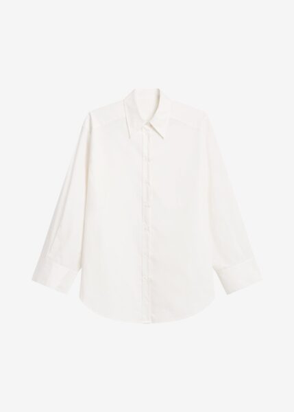 The Frankie Shop Kent Button Up Shirt - White - Oversized Minimalist Tops in White - Shop at Luxury Shoes 