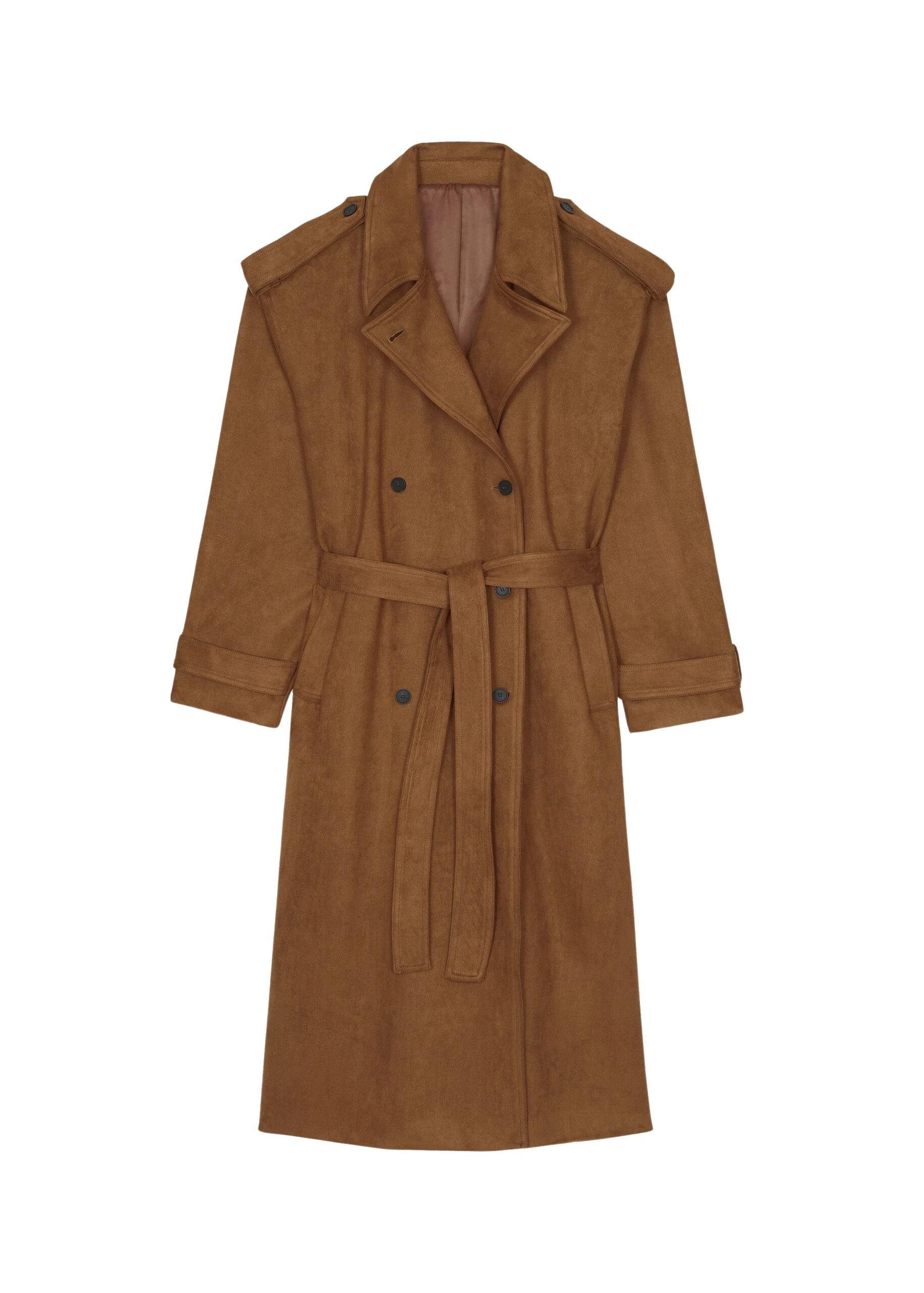 The-Frankie-Shop-Lulea-Faux-Suede-Trench-Coat-Camel-coveti-scaled79408_nobg The Frankie Shop Lulea Faux Suede Trench Coat - Camel - Oversized Minimalist Coats in Brown - Shop at Luxury Shoes