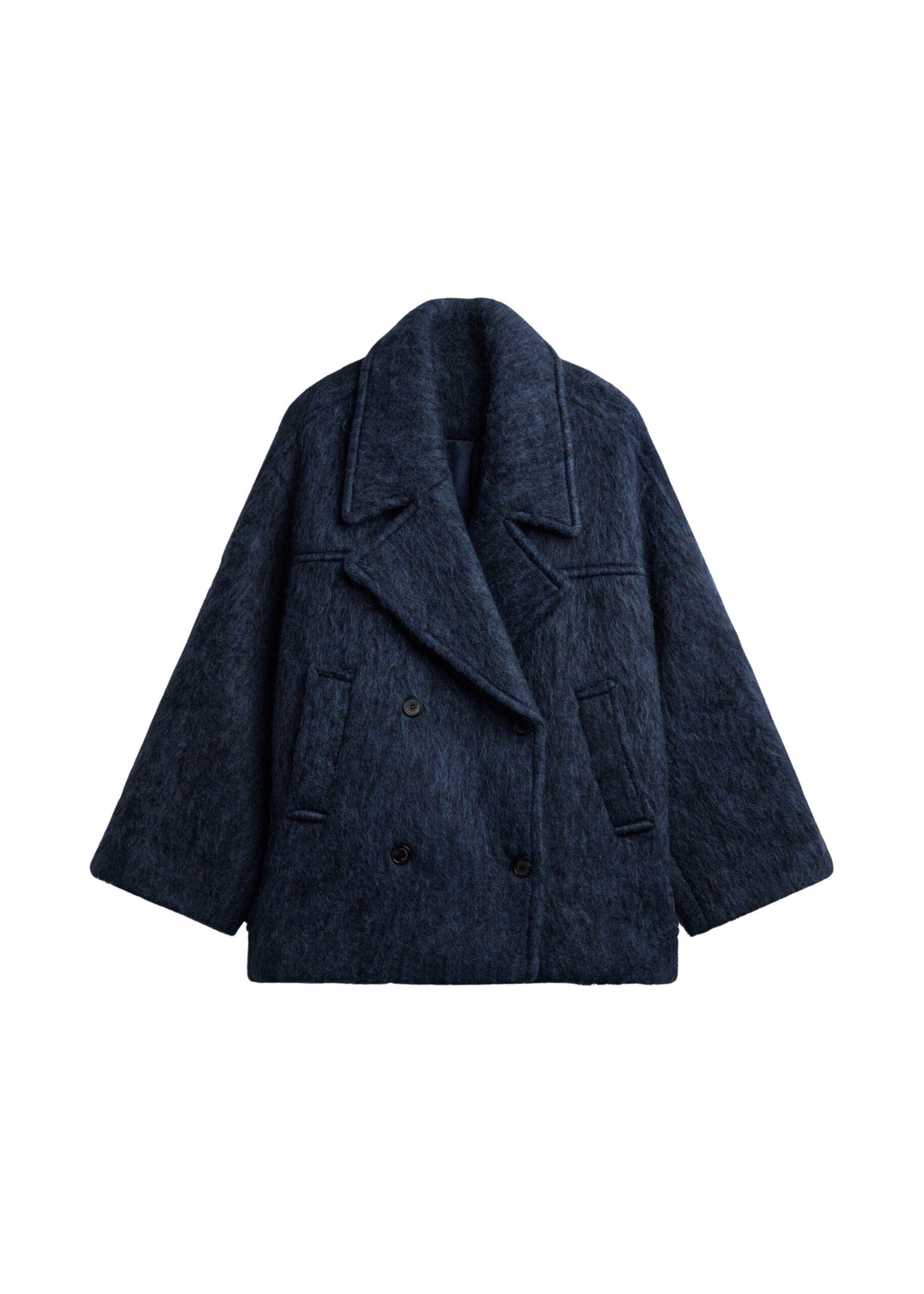 The-Frankie-Shop-Odeone-Brushed-Wool-Peacoat-Navy-Melange-coveti-11-scaled55926_nobg The Frankie Shop Odeone Brushed Wool Peacoat - Navy Melange - Oversized Minimalist Coats in Blue - Shop at Luxury Shoes